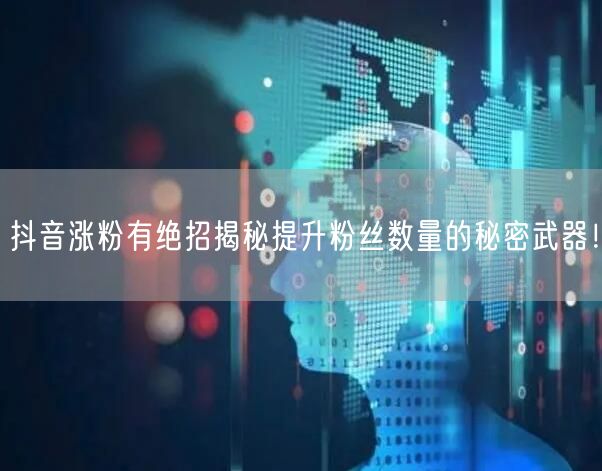 抖音涨粉有绝招揭秘提升粉丝数量的秘密武器！